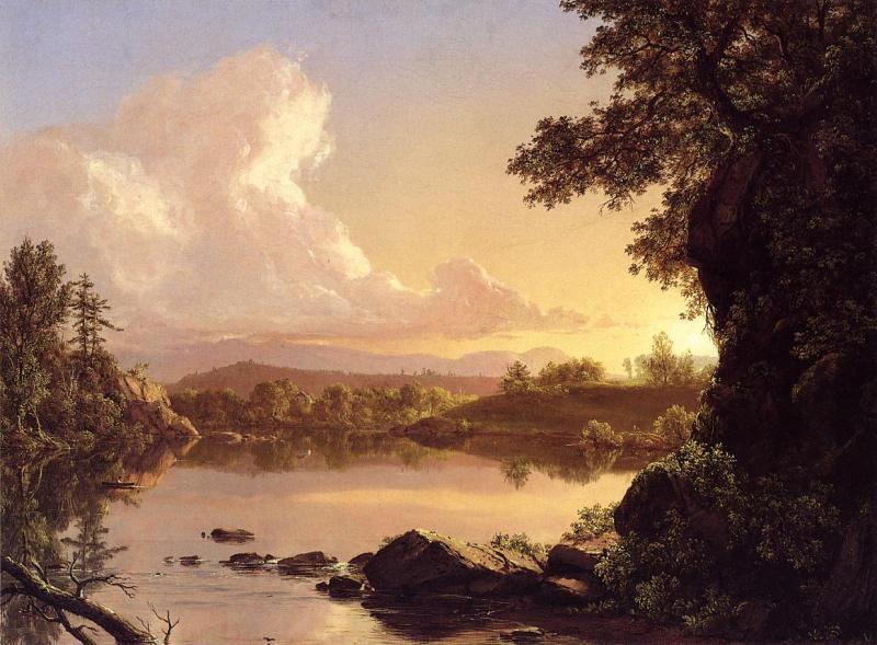 Frederic Edwin Church Scene on the Catskill Creek oil painting picture